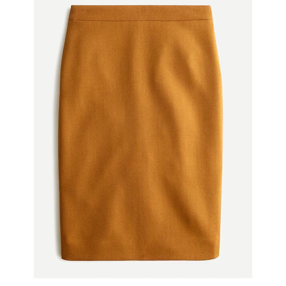 J. Crew Mercantile Wool Blend Pencil Skirt Double Serge NWT